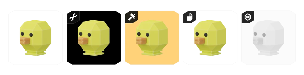 detail of the different states of the items in the inventory