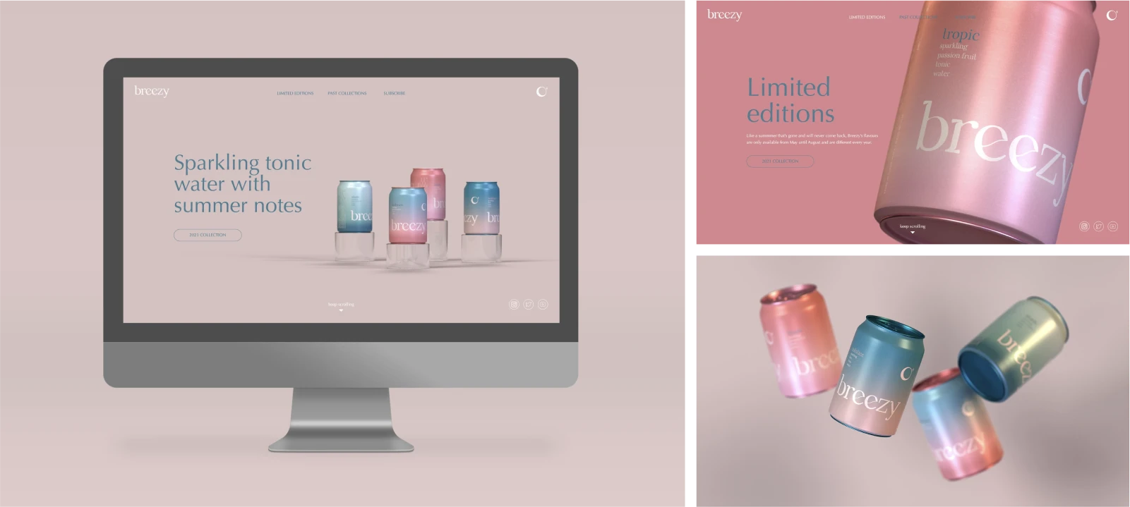 breezy web design and packaging